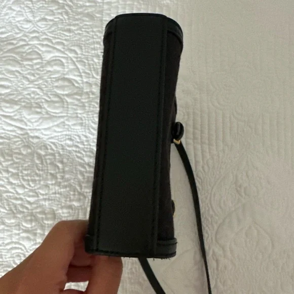 Tory Burch Black Canvas Monogram Mini Bag - Picture 4 of 10